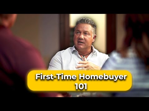 Eddy Foster explaining first-time homebuyer mortgage steps in front of a white background.