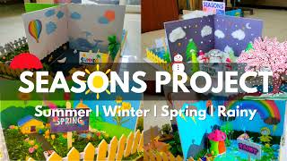 Seasons School Project | 3D model | Making Video | Seasons โ๏ธโ๏ธ๐ผ๐ง๏ธ Project for School Kids ๐ง