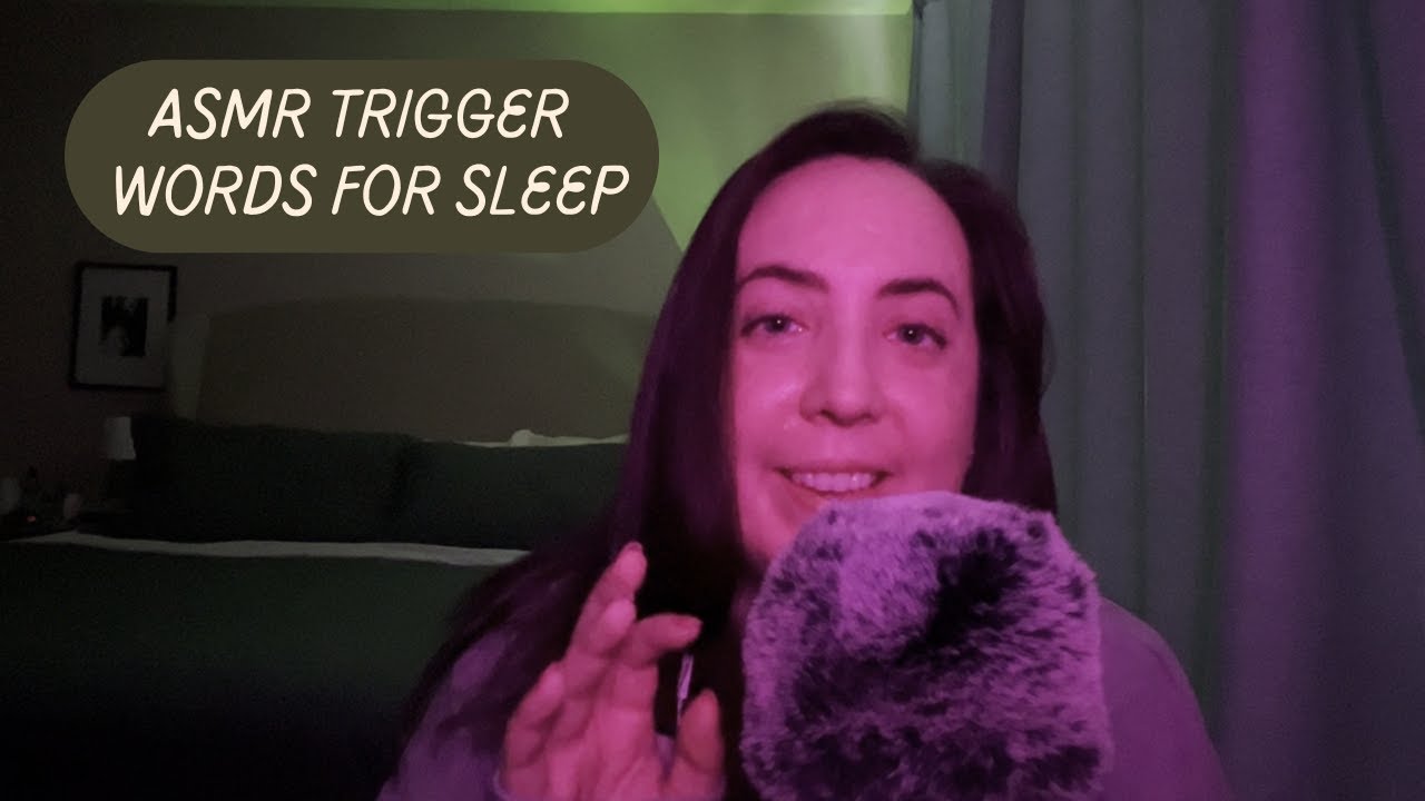 ASMR Trigger Words for Sleep 🌙 Low Light Soft Whispers & Quiet Tapping