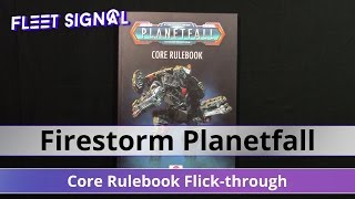 Firestorm Planetfall Core Rulebook Flick-through