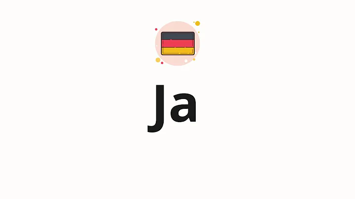 How to pronounce Ja
