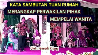 Sambutan tuan rumah 🏠 sekaligus perwakilan pihak keluarga  mempelai wanita