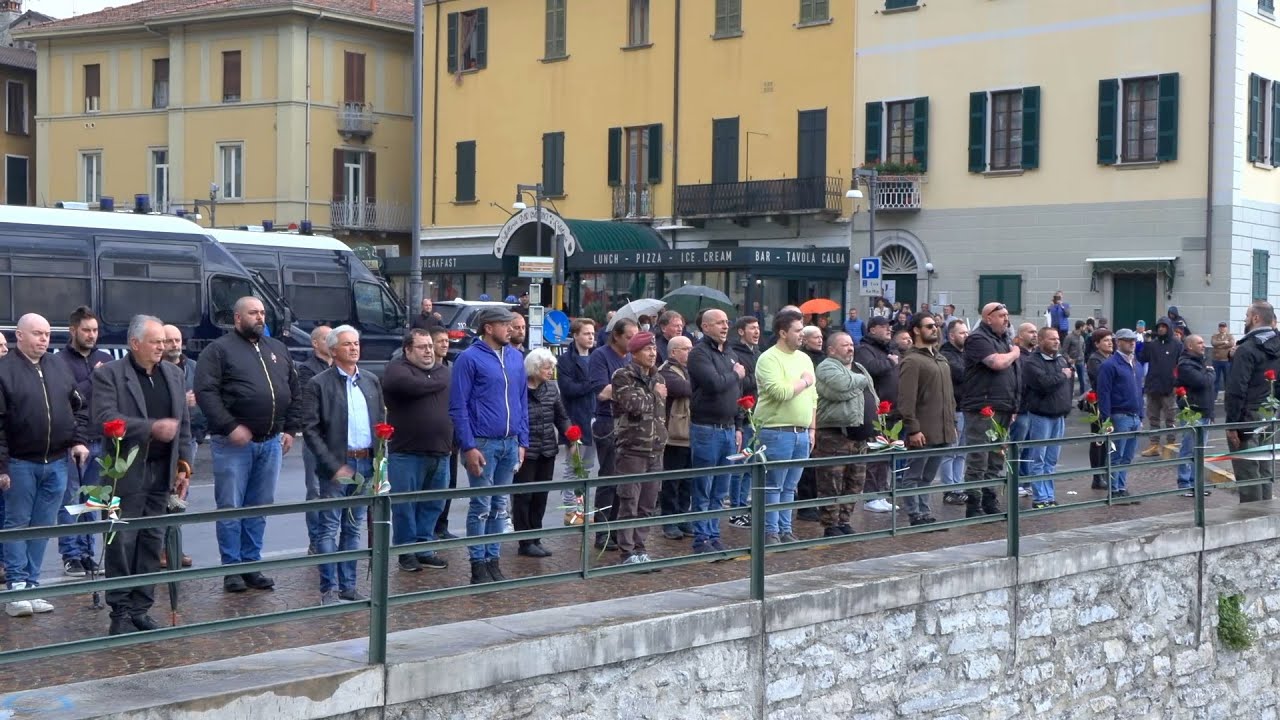Estrema destra a Dongo, i militanti gridano il 