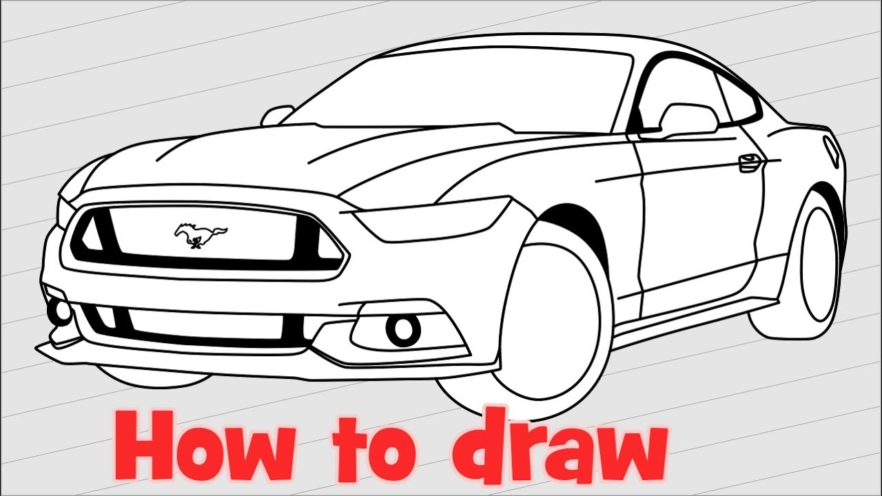 How to Draw a Ford Mustang