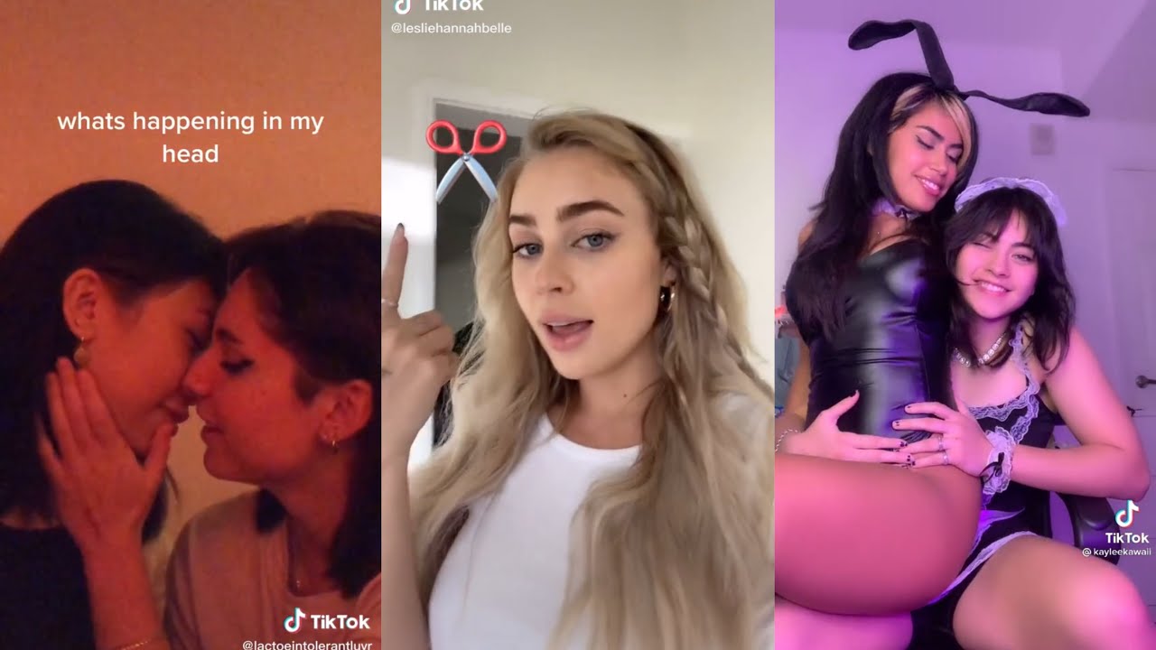 Lesbian TikTok Challenge with Blue Hair - wide 3