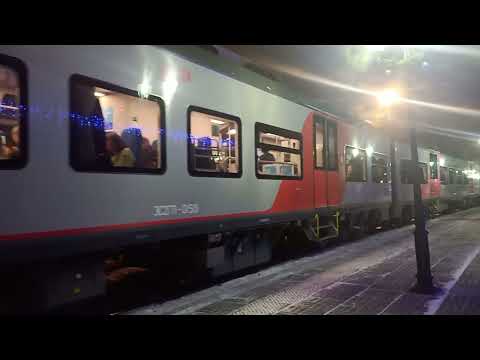 ЭС2ГП №822Ч Сортавала — Санкт-Петербург. Отправляется с платформы Сортавала.