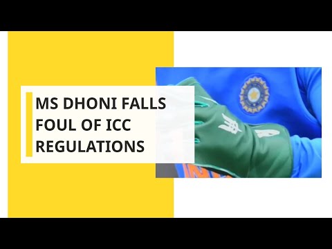 MS Dhoni falls foul of ICC regulations