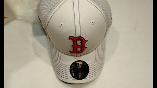 New Era White Boston Red Sox Team Turn Neo 39THIRTY Flex Hat Unboxing