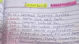 Important Abbreviation for PPSC  FPSC NTS Lecturer CSS