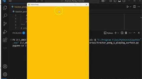Part 1: Tractor Pong PyGame Tutorial
