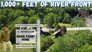 3- Bedroom Home on 2.25± Acres With 1,000+ Feet on Maine's Mattawamkeag River|Maine Real Estate