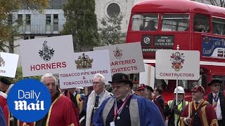 Bands and floats take part in annual procession of Lord Mayor's Show