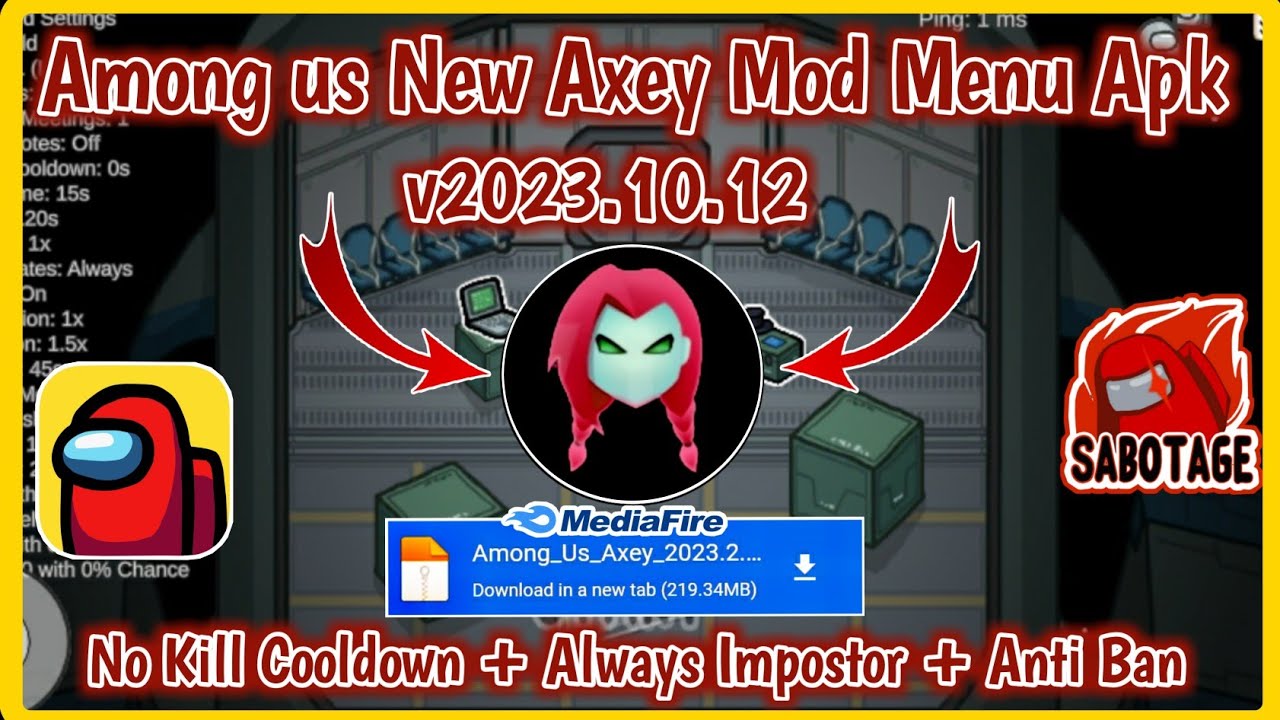 New Among us v2023.6.13 Mod Menu Apk, Axey Mod Menu