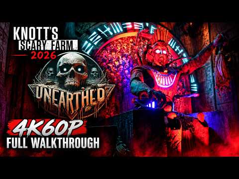 Unearthed- New Maze Knott's Scary Farm 2026 - 4K60P - Full Walkthrough