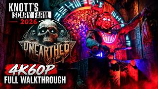 Unearthed- New Maze Knotts Scary Farm 2026 - 4K60P - Full Walkthrough