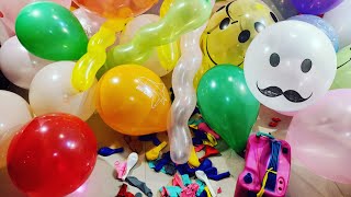 FUN POPPING LOTS OF BALLOONS P100!#100#satisfying#asmr#balloonboom#balloon#colour#fun