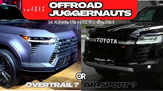 this is how Lexus GX550 Overtrail  vs Lc300 GR Sport all GX550 trim differences + tow cap