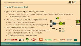 Aef, ISOBUS and the importance of certification