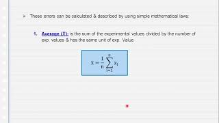 Experiment #1: Error analysis, Ms. Tarteel A.