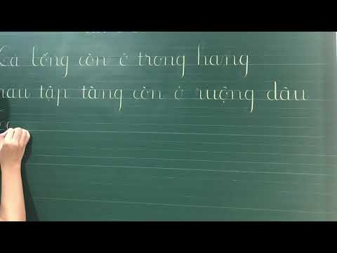 Video Luyện viết bảng thanh đậm - luyện chữ đẹp Queenbee - youtube