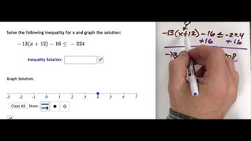 Solving Inequalities - 3 steps  with 1 boundary point