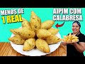 SÓ 0,72 centavos  Bolinho de AIPIM com CALABRESA Tamanho LANCHONETE DELICIOSO !!