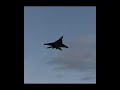 Hungarian Air Force MiG-29 Fulcrum langing at dusk