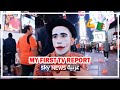 The first tv report for Bimbo the silent show artist in America on an arabic american tv (الجزائري)