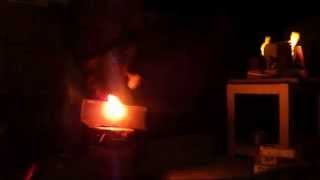 Forge Welding San Mai Billet with wrought iron
