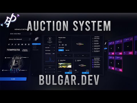 Auction System FiveM Script | Bulgar Development