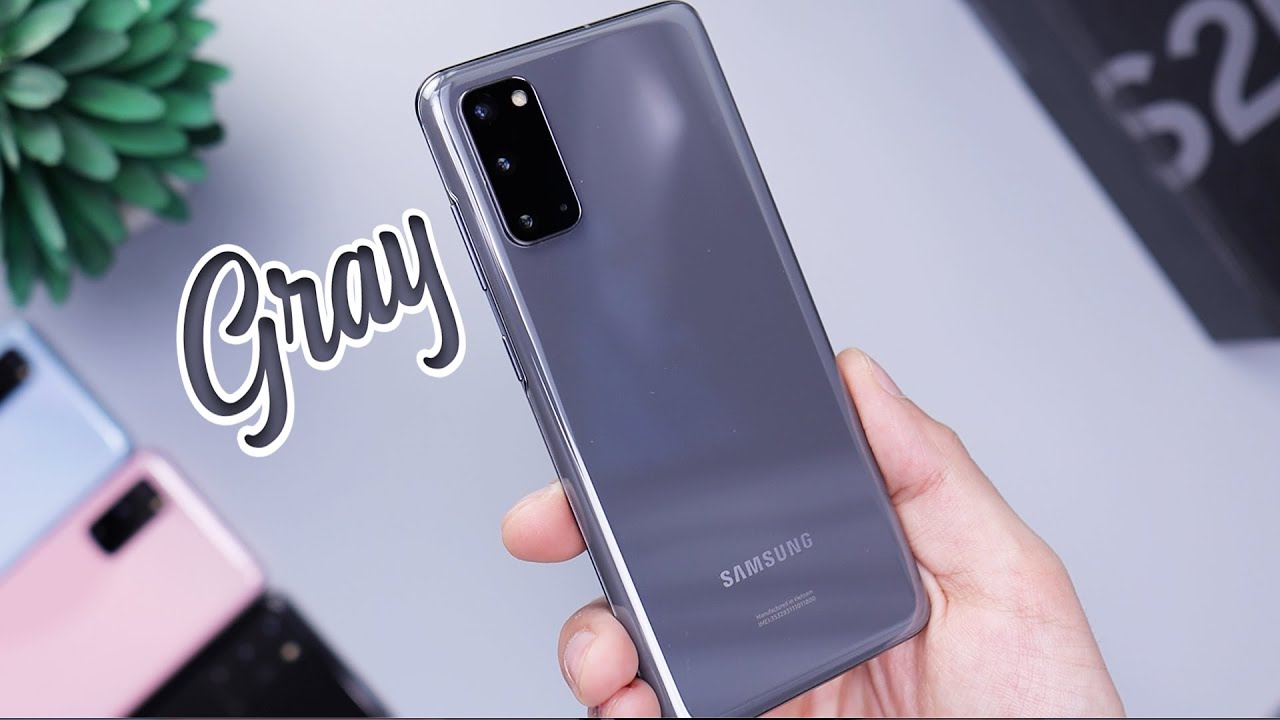 Gray Galaxy S20 Unboxing & First Impressions! 