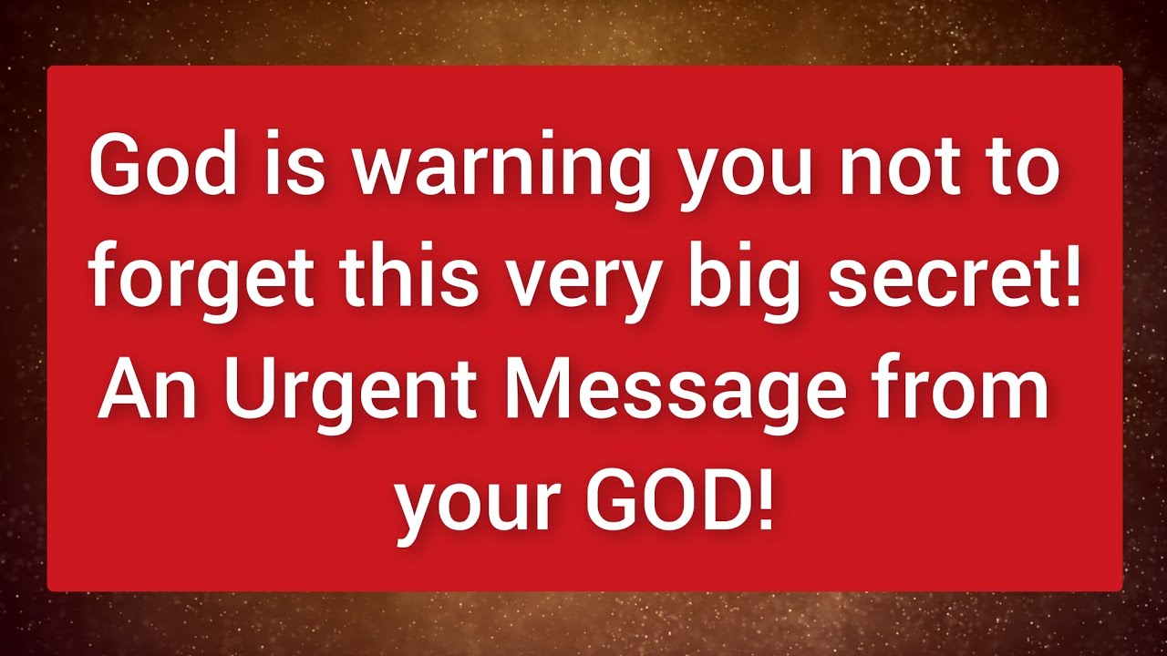 Бог предупреждает вас, чтобы вы не забывали эту очень важную тайну || (RN)