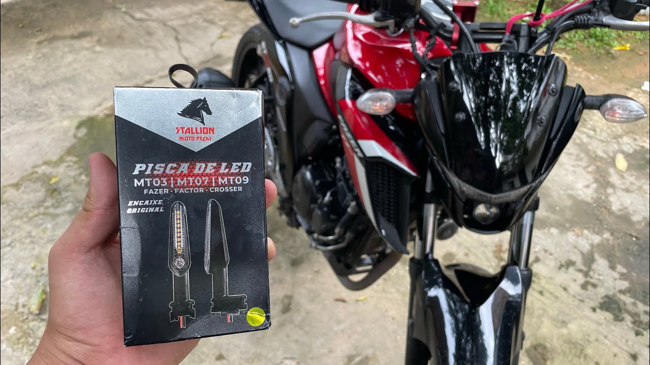 COMO COLOCAR PISCA DE LED DA MT-03 NA FZ-25