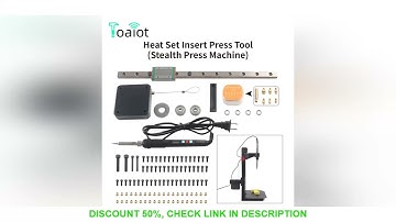 Heat Set Insert Press Tool Stealth Press Kit Soldering Iron Tip Thread Insert Nut Embedded Kit M2 M3