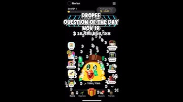 19 November 2025 Dropee Question Of The Day #dropeequestioncodetoday #dropeeairdrop