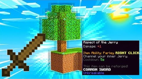 How To Get Aspect Of The Jerry! Hypixel Skyblock