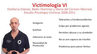 Victimología VI Estudio características psicológicas de las victimas