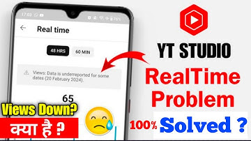 Views: Data is underreported for some dates february 2024 | watch time data is under reported 2024 |