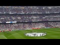 El Bernabeu canta a capela Hala Madrid Y Nada Mas Real M - Atletico M CL 2-5-17
