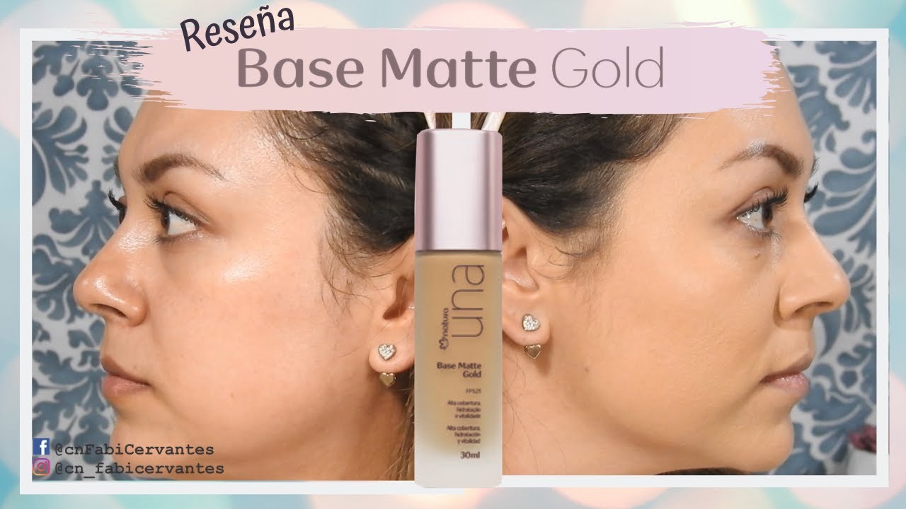 Reseña Base Matte Gold Natura Una - YouTube