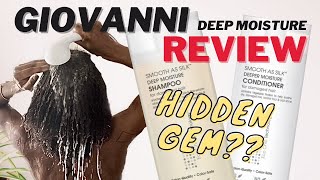 Trying Giovanni Deep Moisture Shampoo and Conditioner on Natural Hair | REVIEW | Curly Hair Routine