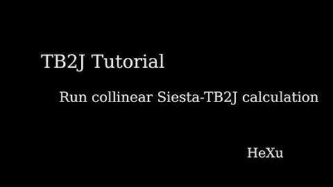 Run TB2J with Siesta