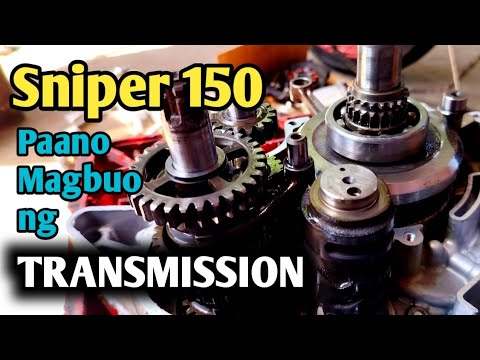 Paano mag buo ng transmission gear ng Yamaha sniper 150? basic tutorial