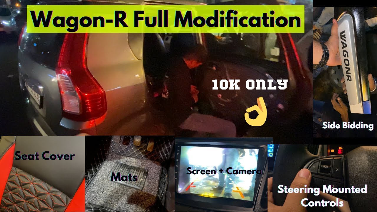 Wagonr Accessories | Wagon-R Full Modification | WagonR Seat Covers ...