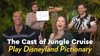 The Cast of Jungle Cruise Play Disneyland Pictionary | POPSUGAR Pop Quiz