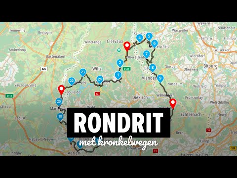 Rondrit met kronkelige wegen maken - MyRoute-App