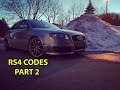 B7 RS4 - Codes - PART 2