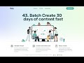 43. Batch Create 30 Days of Content Fast