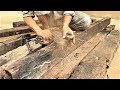 A Super Product From Black Wood Through The Processing Technique Of A Skilled Carpenter - Recycling
