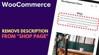 WooCommerce: How to Remove Shop Page Description // WordPress Tutorial